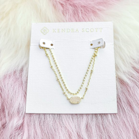 Kendra Scott Jewelry - Gold Emilie Iridescent Drusy Multi Strand Necklace
